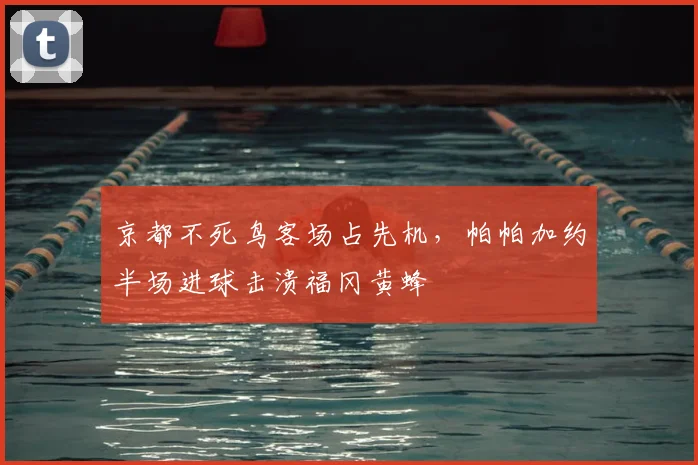 京都不死鸟客场占先机，帕帕加约半场进球击溃福冈黄蜂