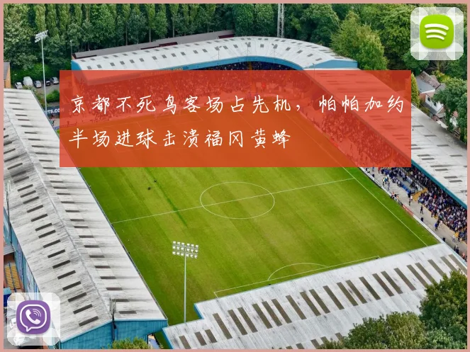 京都不死鸟客场占先机，帕帕加约半场进球击溃福冈黄蜂