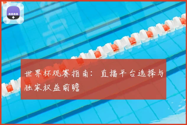 世界杯观赛指南:直播平台选择与独家权益前瞻
